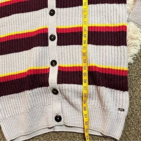 Scotch & Soda midi length knit striped cardigan XL New - Picture 9 of 9